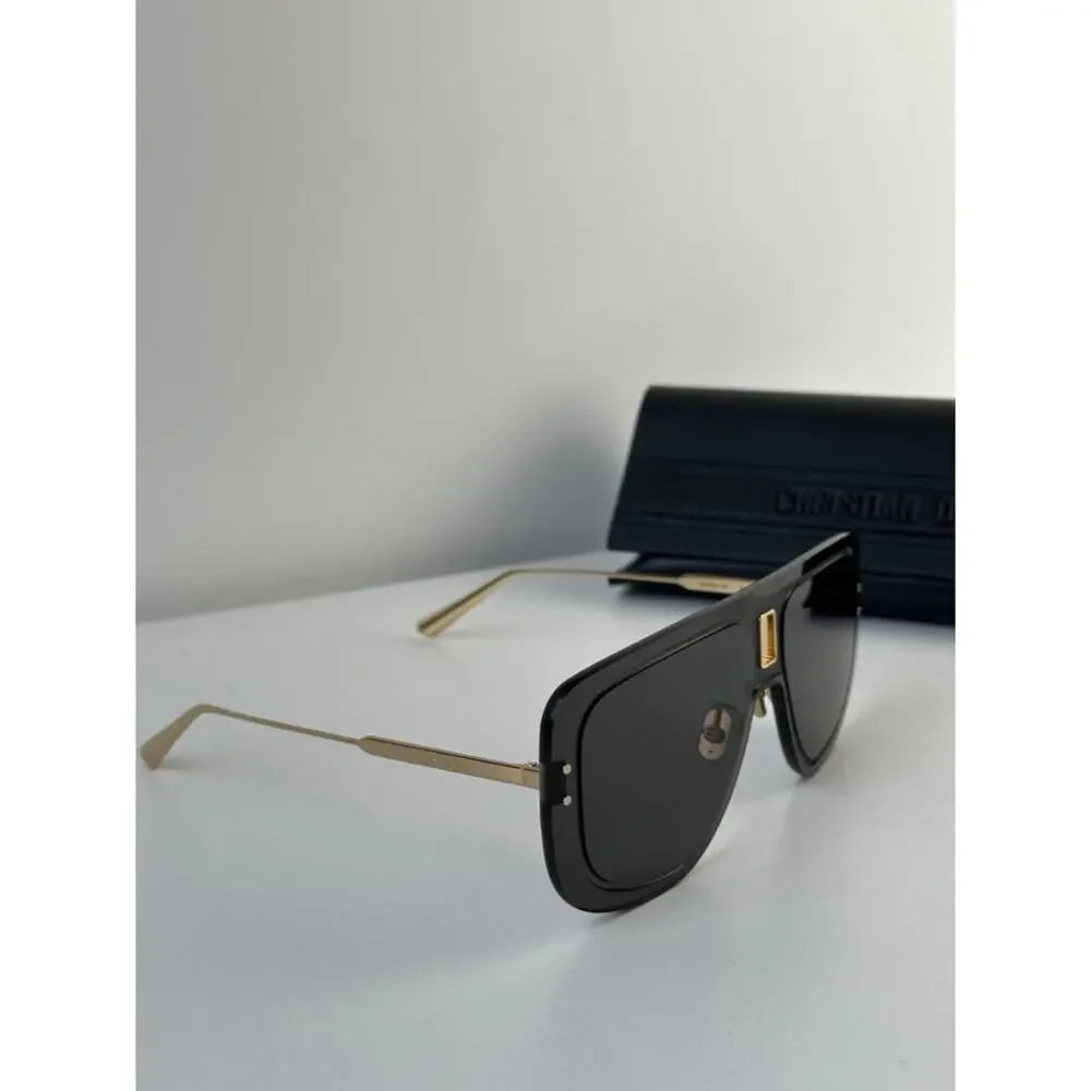 NEW Dior UltraDior MU Aviator Sunglasses in Dark Grey Gold - Picture 5 of 10